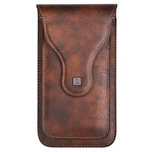 Puloka PU Leather Belt Pouch for 2 Mobiles Phones - YourDeal India